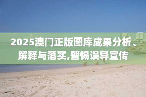 2025澳门正版图库成果分析、解释与落实,警惕误导宣传