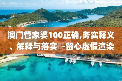 澳门管家婆100正确,务实释义、解释与落实​-留心虚假渲染